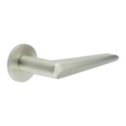 CRES by Frelan Satin Stainless Steel Fixed Dead Door Handles on Round Rose - CR-107 Range