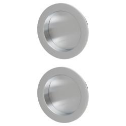 Heritage Brass by M Marcus Round Flush Pull Handle - Satin Chrome