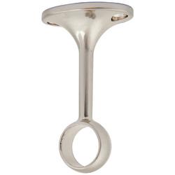 Rothley 19mm Hanging Rail Centre Bracket - Brushed Nickel