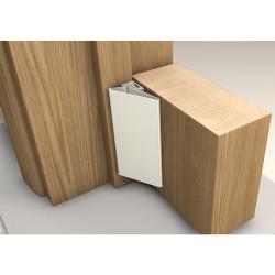 Finger Wizard Half Set - 1950mm Length - Hinge Side Only - White