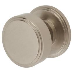 Hampstead Satin Nickel Mortice Door Knob - 62mm Rose Diameter - Riley Range