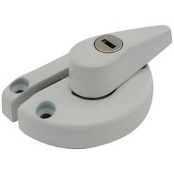 Altro uPVC/Timber 10mm Narrow Back Keep Locking Fitch Sash Window Fastener - 65 x 10mm - White