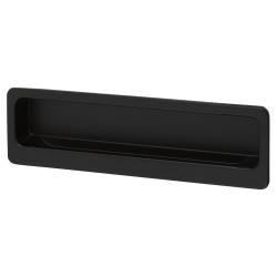 Altro Alton Rectangular Flush Cabinet Pull Handle - 113 x 33mm - Matt Black