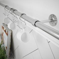 Rothley Kitchen Utensil Rail Kits - 19 x 600mm - Brushed Silver