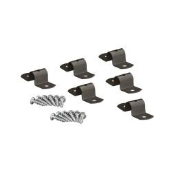 elfa Twin Slot Shelving System - Double-Sided Shelf Joiner - Graphite - Pack 6