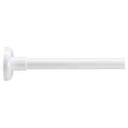 Croydex Shower Rail - L Shaped - Telescopic Rod - 1400-2600mm Length - White