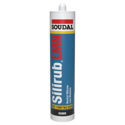 Soudal Silirub LMN Neutral Silicone Sealant - 300ml - Clear