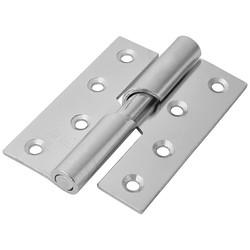 Rising Butt Door Hinge - 102 x 76 x 2mm - Left Hand - Zinc Plated - Pair