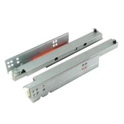 Klug Base Mount Push to Open Drawer Runner - Full Extension - 400mm Length - 30kg - Zinc