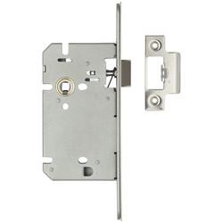 Altro Architectural DIN Latch - 85mm Case - 60mm Backset - Square - Polished Stainless Steel