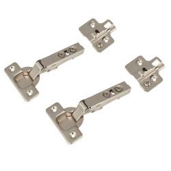 Klug Clip-on Soft Close Cabinet Hinge - 95° - Overlay - Zinc Plated - Pair