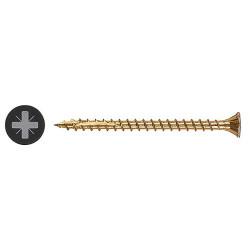 Reisser Cutter Pozi Countersunk Wood Screws - 3.5 x 25mm - Yellow Zinc - Pack of 200