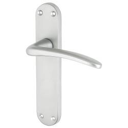Touchpoint Satin Chrome Latch Door Handles Pack - Salerno Range