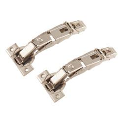 Blum CLIP Top Zero Protrusion Cabinet Hinge - 155° - Sprung - Overlay - Zinc Plated - Pair
