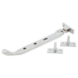 Altro Cast Bulb End Casement Window Stay - 8"/200mm Length - Satin Chrome
