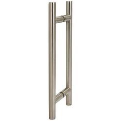 Altro Satin Stainless Steel 19mm T-Bar Door Pull Handles - Back to Back - 229mm Centres