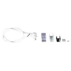 Integral LED Soldering Free Right End Outlet Connector for 12 x 17mm Side Bend Neon Strip Light