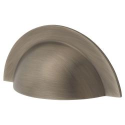 Crofts & Assinder Monmouth Cabinet Cup Handle - 64mm Centres - Brushed Iron