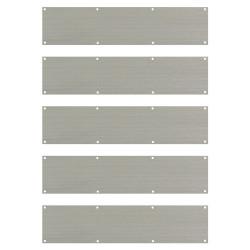 Altro Stainless Steel Kick Plate Trade Pack - 900 x 150 x 1.2mm - 8 Screw Holes - Satin - Pack of 5