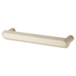 Hampstead Morley 19mm Bobbled D-Bar Cabinet Pull Handle - 128mm Centres - Satin Nickel