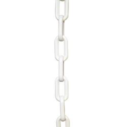 Plastic Chain - 6mm Link - 5m Length - White