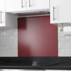 Altro Aluminium Kitchen Splashback - 900 x 750mm - Matt Burgundy Red