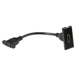 Knightsbridge HMDI Euro Module with Tail - Black