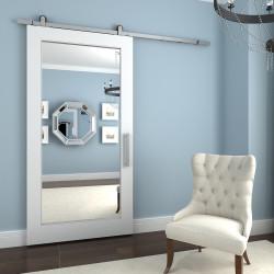 Klug Barn Strap Sliding Door Gear - Top Mounted - 2000mm - 80kg Max Door Weight - Satin Stainless
