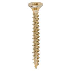 TIMCO Classic Pozi Countersunk Wood Screws - 4.0 x 35mm - Yellow Zinc - Pack of 200
