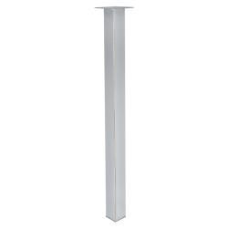 Square Worktop Support Breakfast Bar Table Leg - 60 x 870mm - Polished Chrome