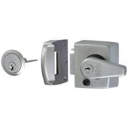 ERA Double Locking Nightlatch - 40mm Backset - Satin Chrome Case/Cylinder