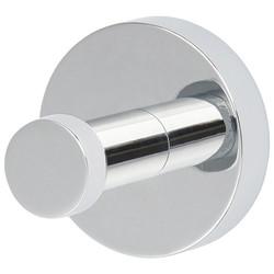 Croydex Epsom Flexi-Fix Single Robe & Towel Hook - 50.5 x 54 x 54mm - Polished Chrome