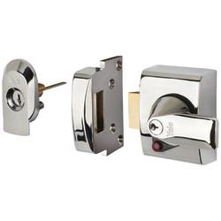 Yale PBS2 BS3621:2007 Nightlatch - 40mm Backset - Polished Chrome Case/Cylinder