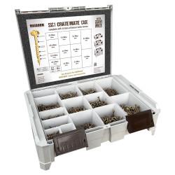 Reisser Crate Mate SSC1 Cutter Pozi Countersunk Wood Screws Trade Pack - Yellow Zinc - Pack of 2115