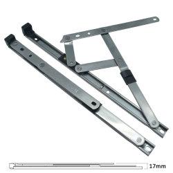 uPVC/Timber Standard Window Friction Stay Hinge - 16mm Stack - 16"/400mm - Side Hung RH - Pair