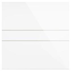 Everything Ventilation Mela Air Glass EVEMAG100T001 Bathroom Extractor Fan with Timer - White