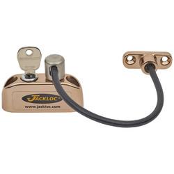 Jackloc Pro-5 Key-Locking Cable Window Restrictor – Brass