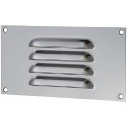 Altro Hooded Louvre Vent - 165 x 89mm - 1672mm² Free Air Flow - Polished Stainless Steel