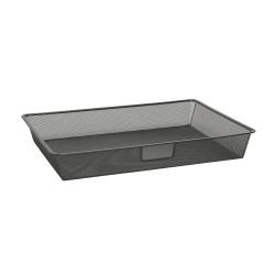 elfa Top Track System - Click In Shallow Mesh Basket for Gliding Frame - 605 x 430 x 85mm - Graphite