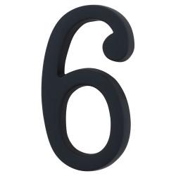 Heritage Brass 76mm Concealed Screw Fix Door Numeral - 6 / 9 - Matt Black