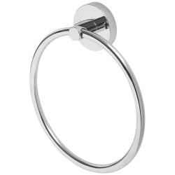 Croydex Romsey Towel Ring - 185 x 162 x 43mm - Polished Chrome