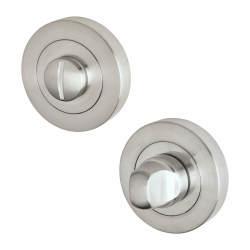 Excel Bathroom Turn & Release - 52mm Diameter - Satin Chrome