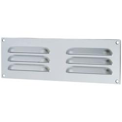 Touchpoint Hooded Louvre Vent - 229 x 76mm - 3973mm² Free Air Flow - Satin Aluminium