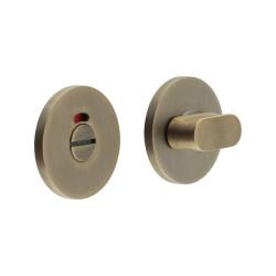 CRES by Frelan CRES801 Bathroom Turn & Release with Indicator - 54mm Diameter - Antique Brass