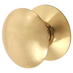 Touchpoint Budget Victorian Round Cabinet Knob - 25mm Diameter - Polished Brass