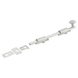 Hampstead French Door Bolt/Flat Section Bolt - 202 x 42mm - Satin Chrome