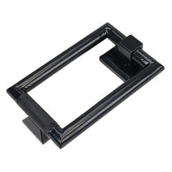 From The Anvil Brompton Rectangular Knurled Door Knocker - Black - 145 x 90mm