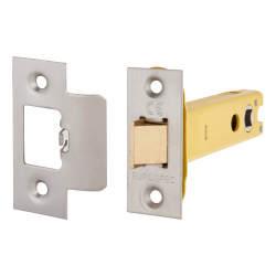 Altro Heavy Duty Bolt Through Tubular Latch - 103mm Case - 82mm Backset - Square - Satin Stainless