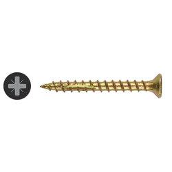Ulti-Mate II Stick Fit PoziSquare Countersunk Wood Screws - 3.0 x 12mm - Yellow Zinc - Pack of 200