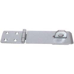 Light Duty Safety Hasp & Staple - 115mm Length - Bright Zinc Plated